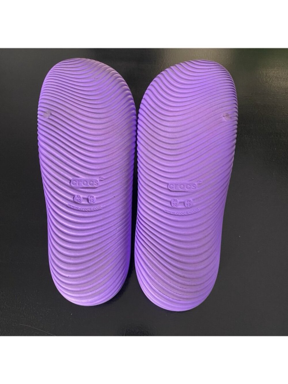 Crocs Mellow Recovery Slide Sandals Men 10 Women 12 Galaxy Purple Waterproof - Picture 10 of 12